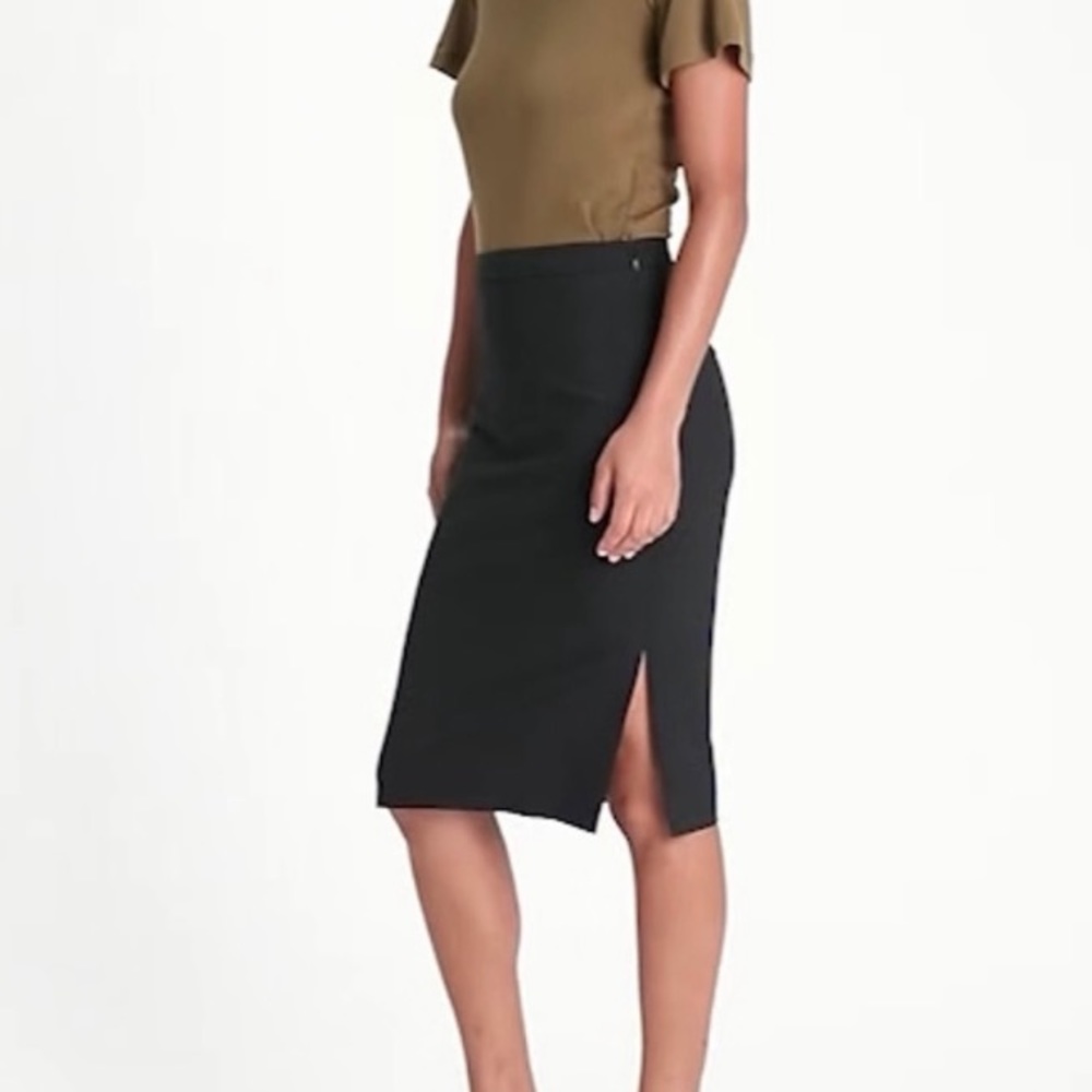 Banana Republic Pencil Side Slit Skirt Size 2
